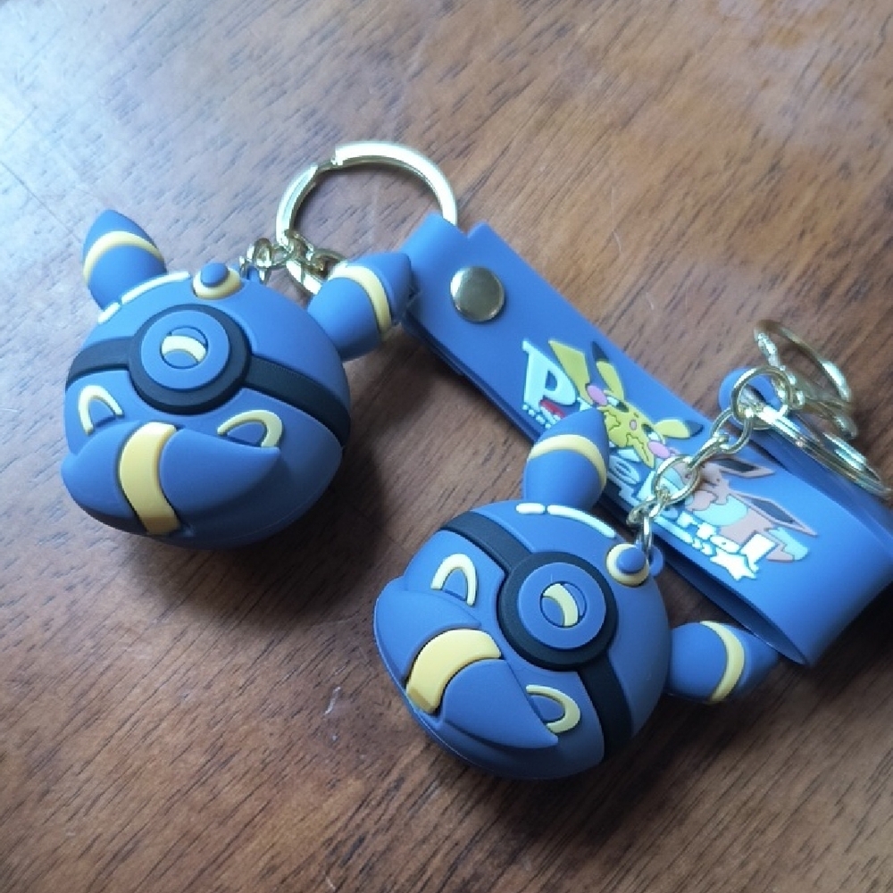 Pokemon Blue and Yellow Pikachu-themed Keychain ONE KEYCHAIN